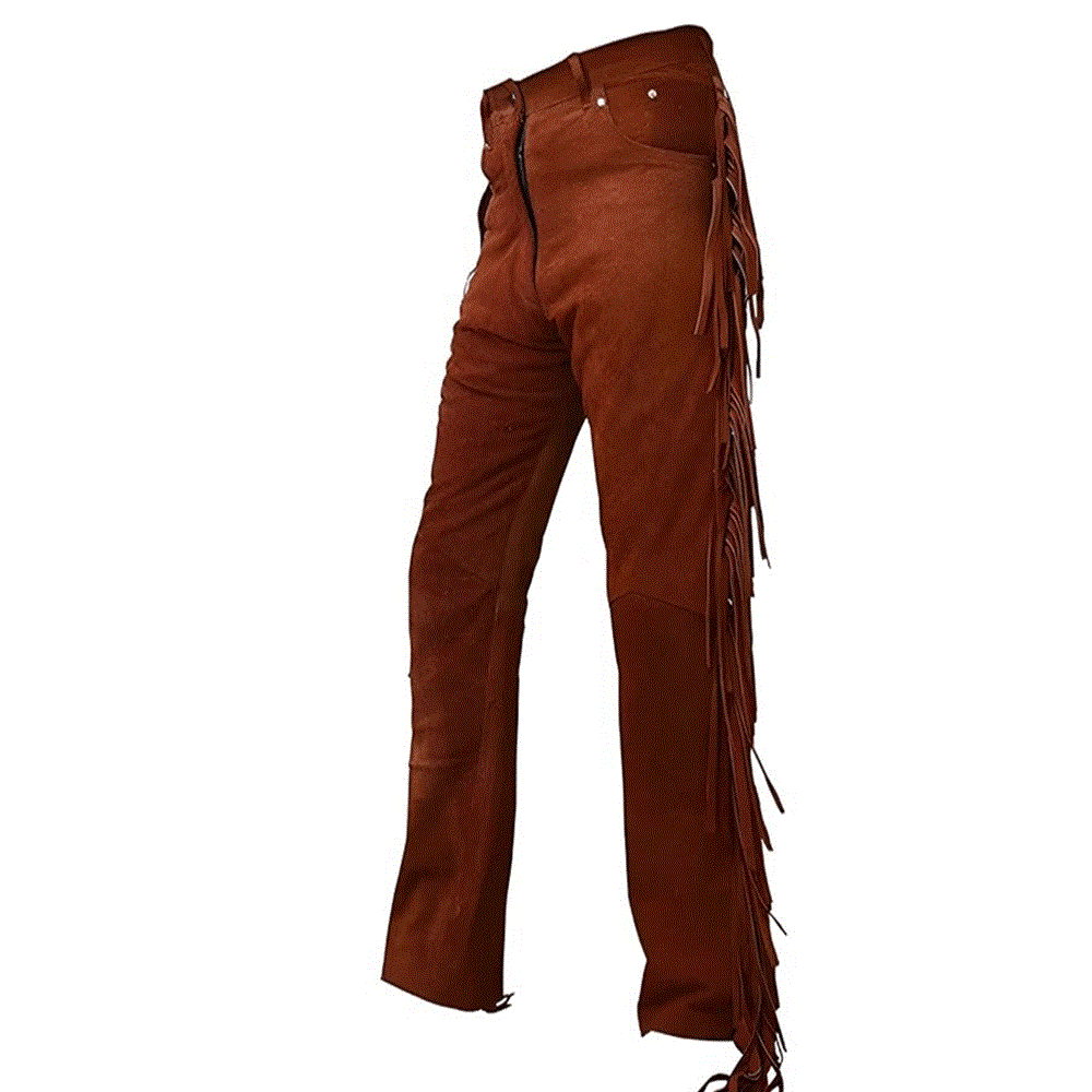 Western Fringe Pants For Men