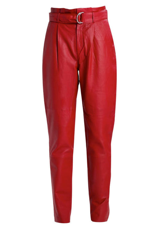 Red Leather Pants For Girls / Woman WLP101