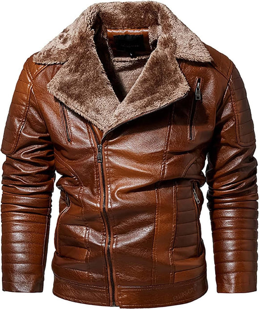 B3 Bomber Pilot Real Shearling Brown Sheepskin Leather Jacket SRJ509